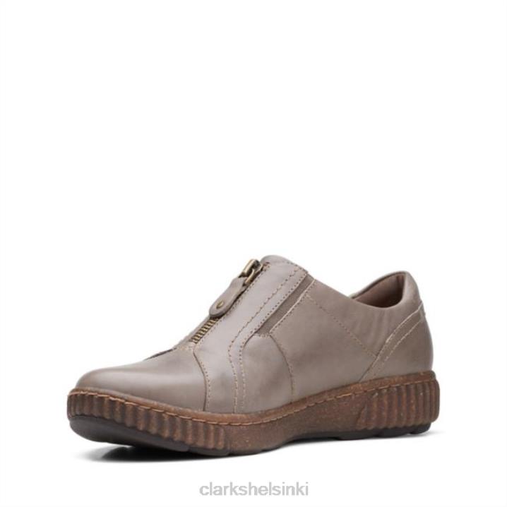 darktaupe nahka magnolia vetoketju darktaupe nahka clarks Clarks naiset 2DHN6124 tummaa nahkaa