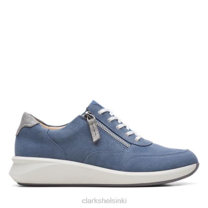 denim sininen mokka clarks un rio zip denim sininen mokka Clarks naiset 2DHN5984 denim sininen mokka