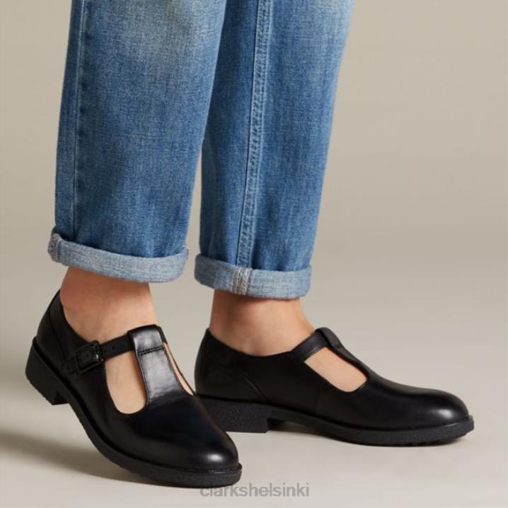 griff town musta nahka clarks musta nahka Clarks naiset 2DHN5061 musta nahka