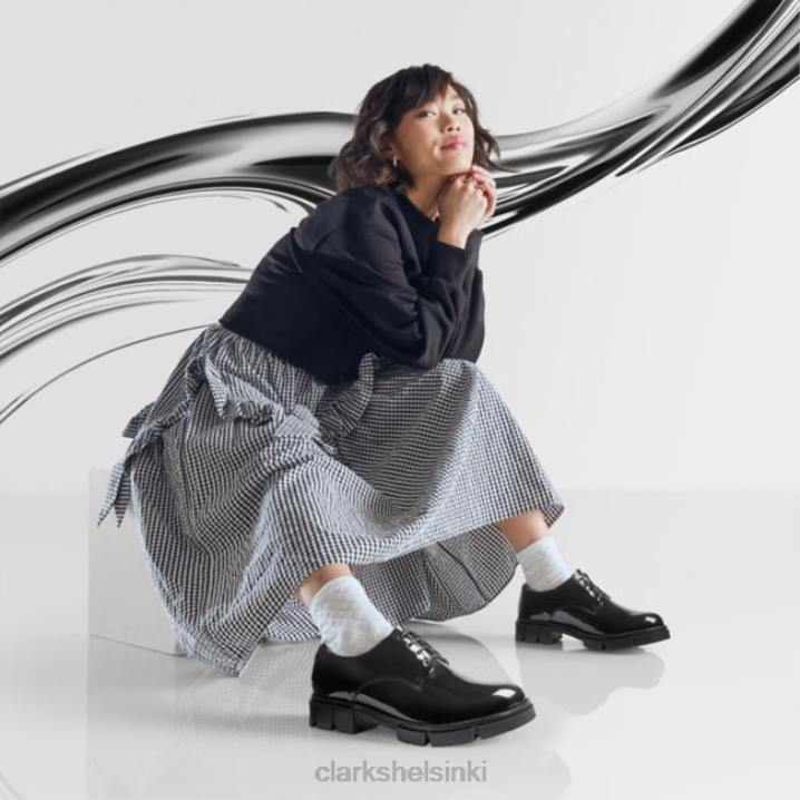 musta patentti clarks teala pitsi musta patentti Clarks naiset 2DHN5120 musta patentti