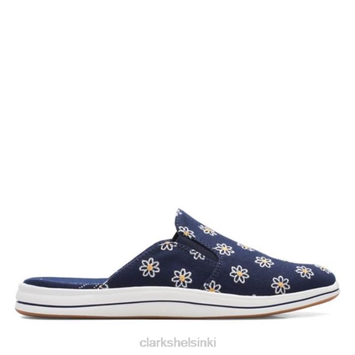 navy floral breeze shore navy floral clarks Clarks naiset 2DHN6420 laivastonsininen kukka