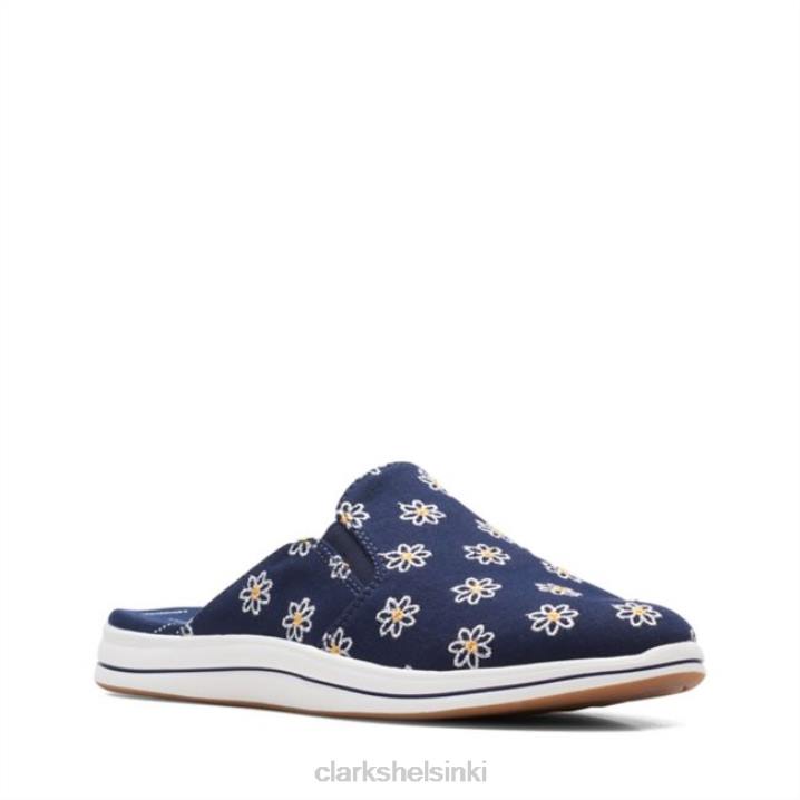 navy floral breeze shore navy floral clarks Clarks naiset 2DHN6420 laivastonsininen kukka