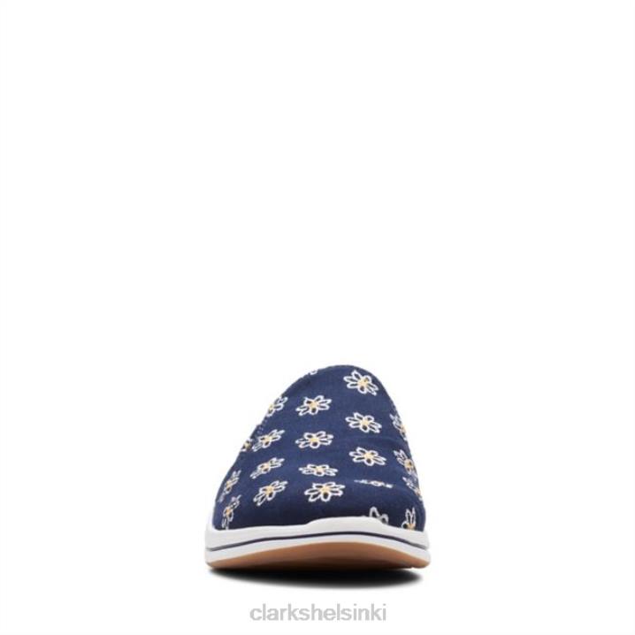 navy floral breeze shore navy floral clarks Clarks naiset 2DHN6420 laivastonsininen kukka