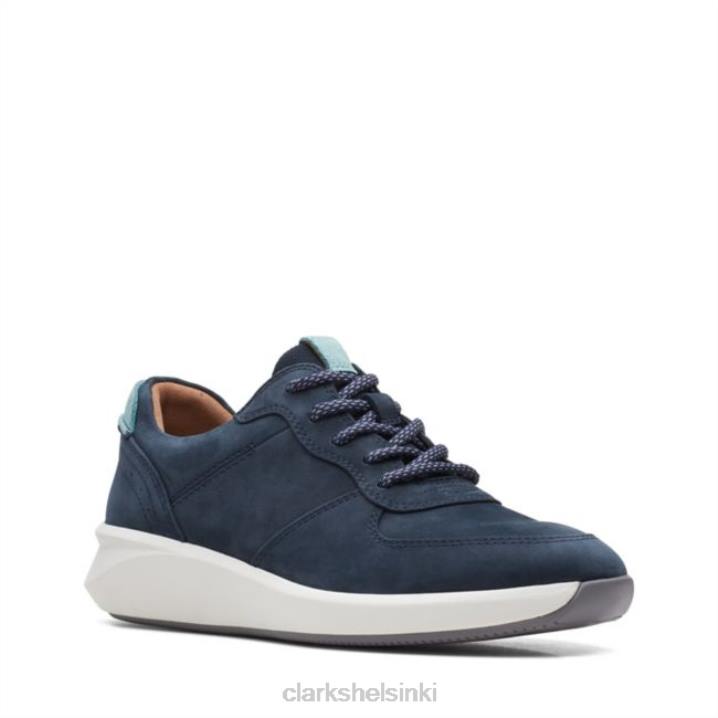 navy nubuck un rio sprint navy nubuck clarks Clarks naiset 2DHN6484 laivaston nubukki