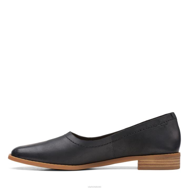 puhdasta walk clarks mustaa nahkaa Clarks naiset 2DHN3117 musta nahka