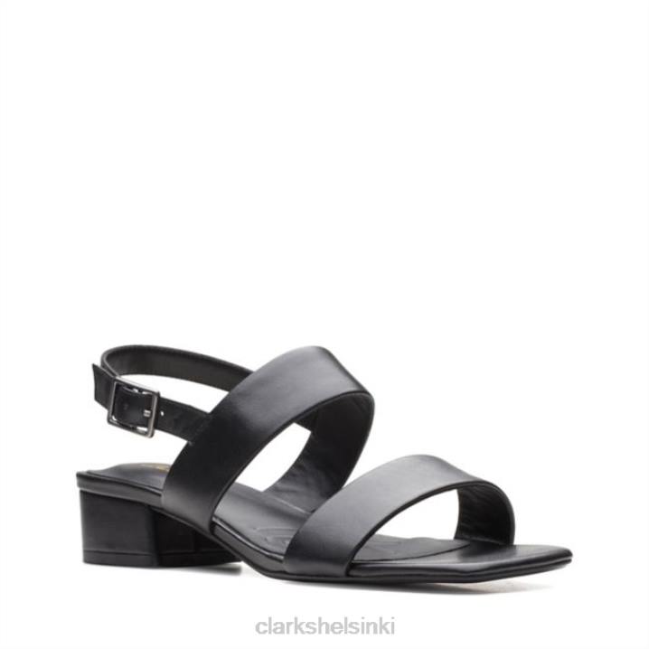 seren25 hihna musta nahka musta nahka clarks Clarks naiset 2DHN6214 musta nahka