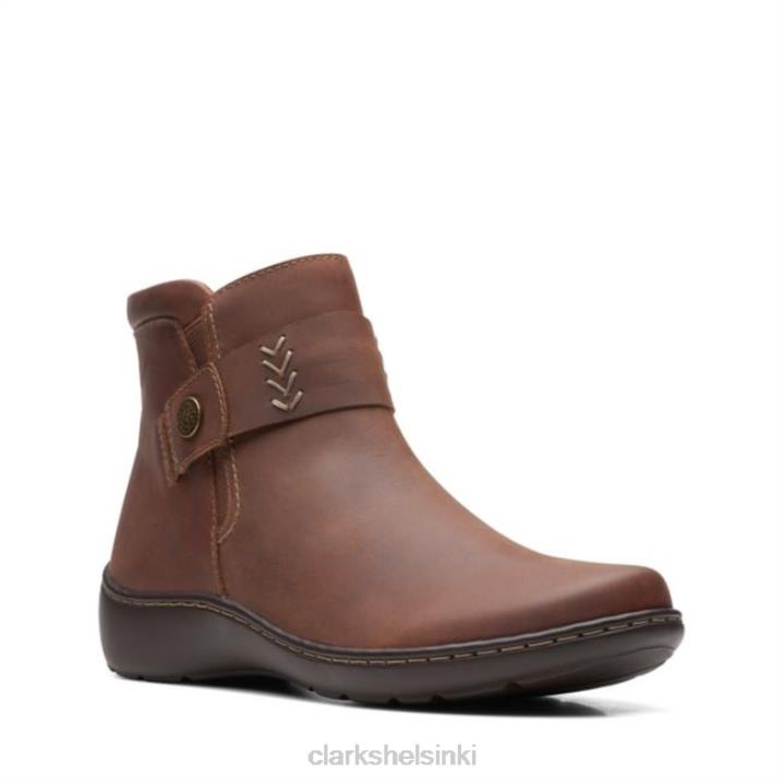 tummanruskea nahka clarks cora rae tummanruskea nahka Clarks naiset 2DHN6147 tummanruskea nahka