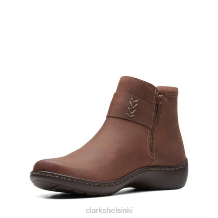 tummanruskea nahka clarks cora rae tummanruskea nahka Clarks naiset 2DHN6147 tummanruskea nahka