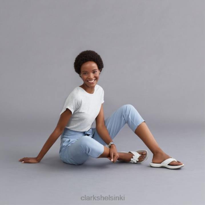 valkoinen clarks brinkley kasvisto valkoinen Clarks naiset 2DHN6424 valkoinen