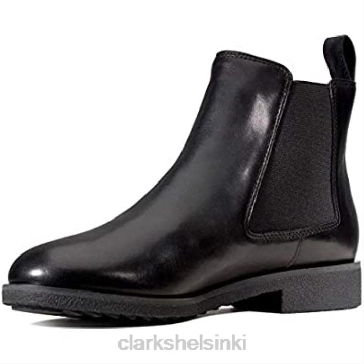 mustat clarks naisten griff plaza chelsea saappaat Clarks naiset 2DHN408 musta nahka