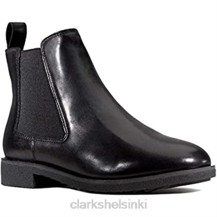 mustat clarks naisten griff plaza chelsea saappaat Clarks naiset 2DHN408 musta nahka
