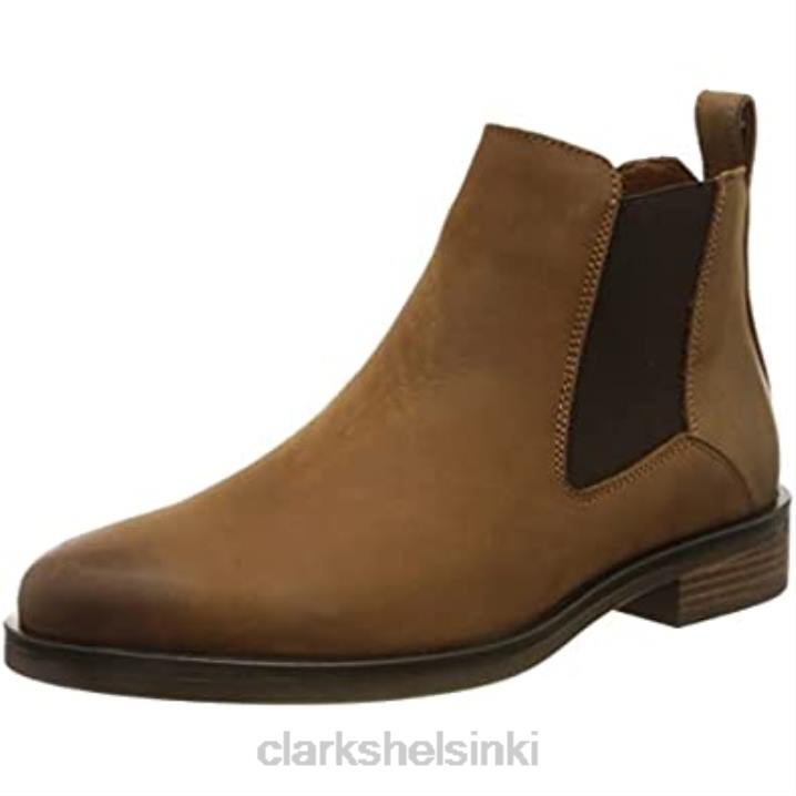 naisten memi-toppi chelsea saappaat clarks tummanruskea lea Clarks naiset 2DHN653 tumma rusketus lea