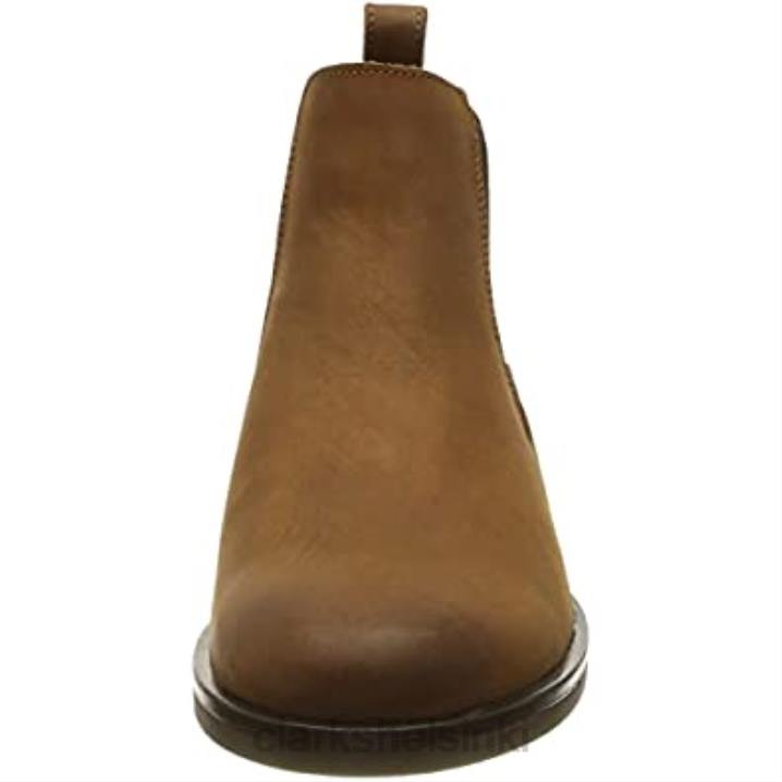 naisten memi-toppi chelsea saappaat clarks tummanruskea lea Clarks naiset 2DHN653 tumma rusketus lea