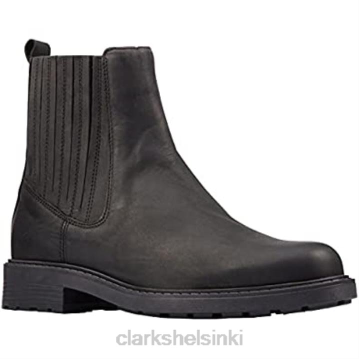 orinoco2 mid black nahka naisten chelsea saappaat clarks musta nahka Clarks naiset 2DHN375 musta nahka