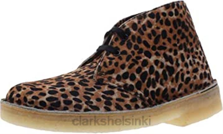 leopard prt po ny clarks naisten aavikkosaappaat chukka Clarks naiset 2DHN659 leopardi prt poni