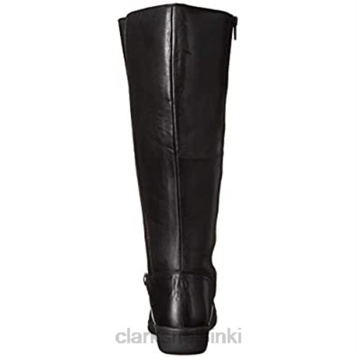 musta nahka naisten cheyn meryl muoti saappaat clarks Clarks naiset 2DHN2468