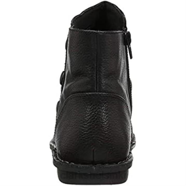 musta nahka naisten janice verna muoti saappaat clarks Clarks naiset 2DHN2940 musta nahka
