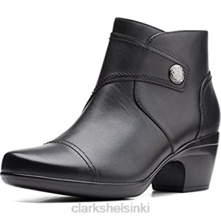 naisten emily calle muotisaappaat mustat nahkaiset clarks Clarks naiset 2DHN1854 musta nahka