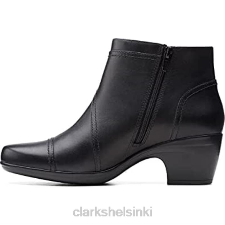naisten emily calle muotisaappaat mustat nahkaiset clarks Clarks naiset 2DHN1854 musta nahka