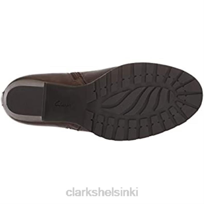 naisten verona persikka-muoti saappaat clarks oliivi nahkaa Clarks naiset 2DHN1773