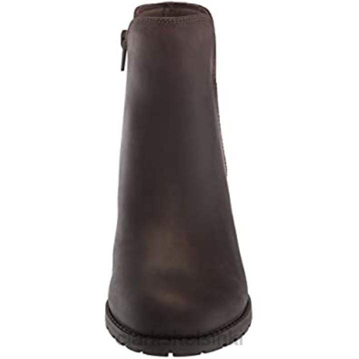 naisten verona persikka muoti saappaat clarks taupe nahkaa Clarks naiset 2DHN2871 taupe nahkaa