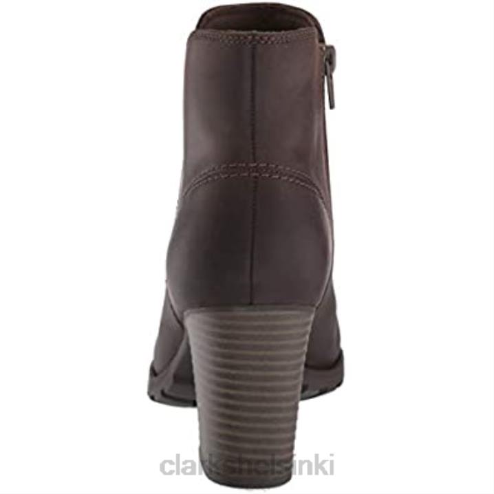 naisten verona persikka muoti saappaat clarks taupe nahkaa Clarks naiset 2DHN2871 taupe nahkaa