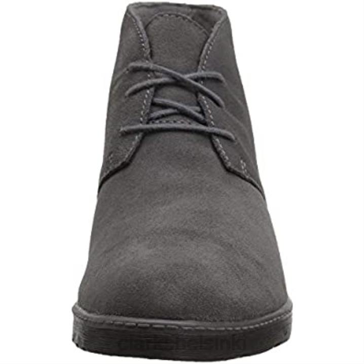 clarks grey mokkanahka naisten Hazen charmia taistelusaappaat Clarks naiset 2DHN1561 harmaa mokka