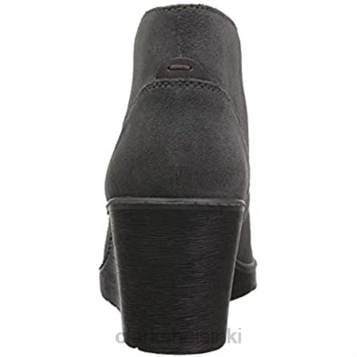 clarks grey mokkanahka naisten Hazen charmia taistelusaappaat Clarks naiset 2DHN1561 harmaa mokka