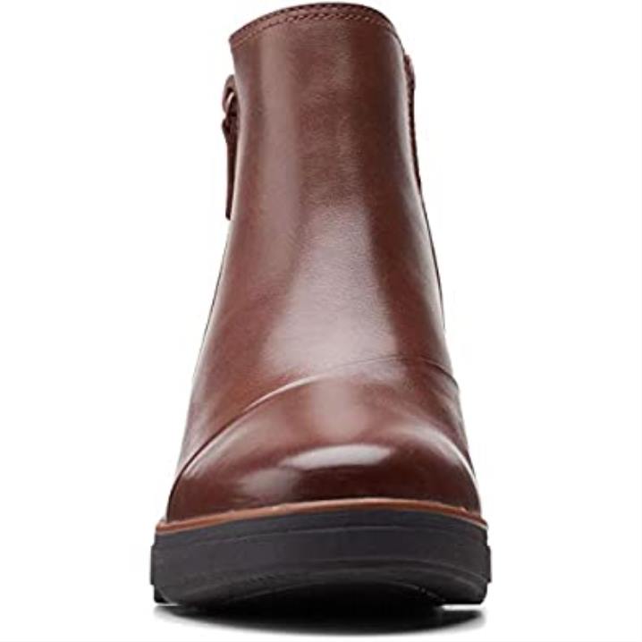 clarks mahoga ny nahka naisten mazy eastham saappaat musta patentti Clarks naiset 2DHN1201 mahonki nahkaa