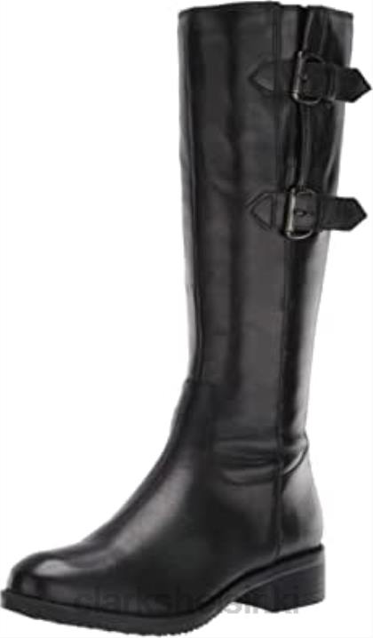 clarks naisten tamro spice korkeasaappaat musta Clarks naiset 2DHN362 musta nahka