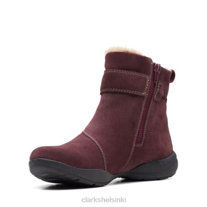 clarks roseville boot viininpunainen mokka viininpunainen mokka Clarks naiset 2DHN6498 viininpunainen mokka