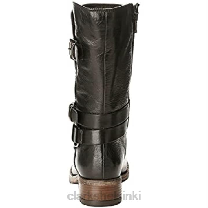 clarks volara melody naisten biker saappaat mustat Clarks naiset 2DHN2626 musta nahka