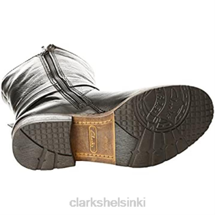 clarks volara melody naisten biker saappaat mustat Clarks naiset 2DHN2626 musta nahka