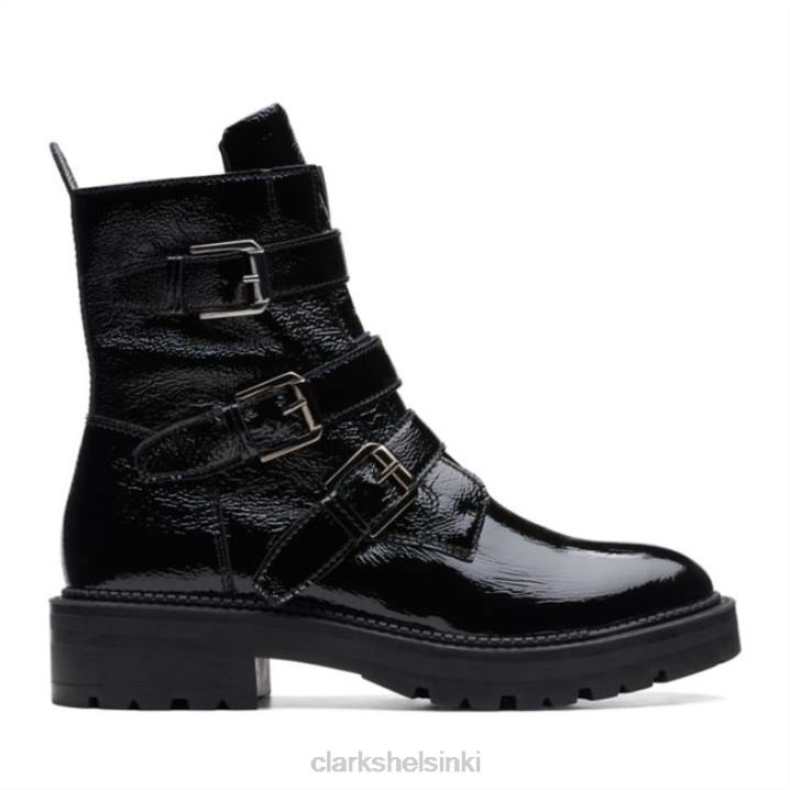 clarks anzino solki musta patentti musta patentti Clarks naiset 2DHN5274 musta patentti