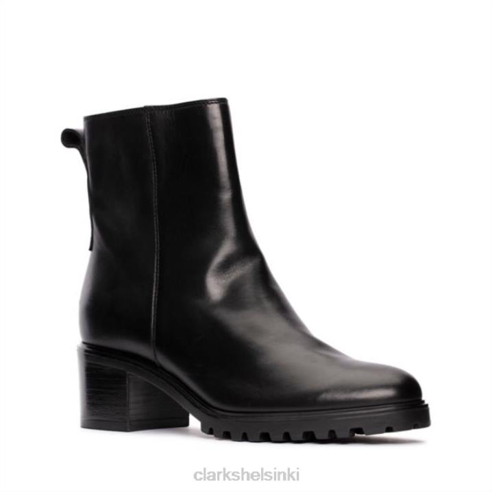 clarks musta nahka meraleigh vetoketju musta nahka Clarks naiset 2DHN5273 musta nahka