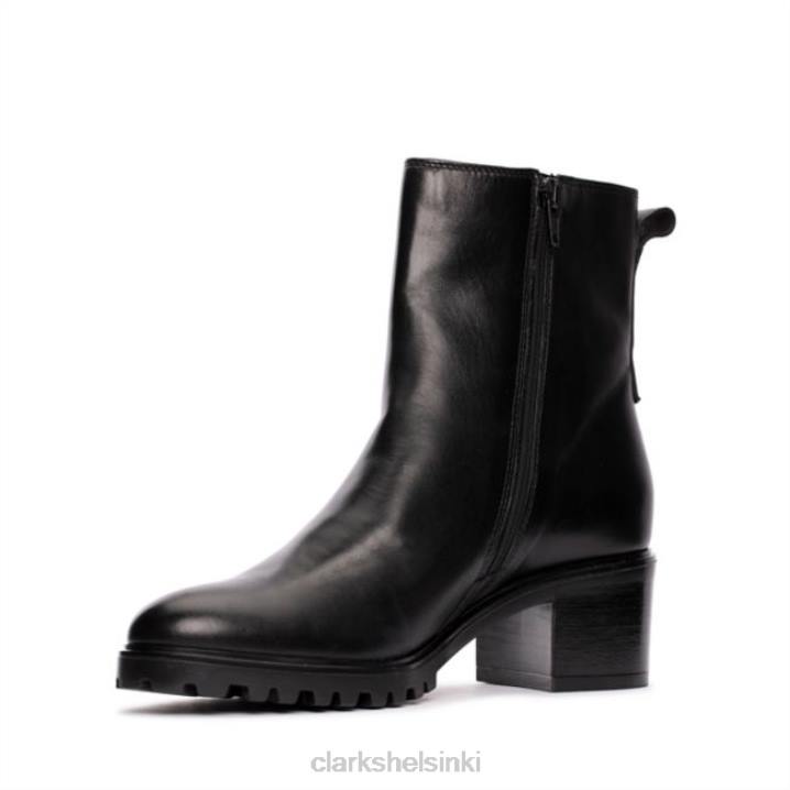 clarks musta nahka meraleigh vetoketju musta nahka Clarks naiset 2DHN5273 musta nahka