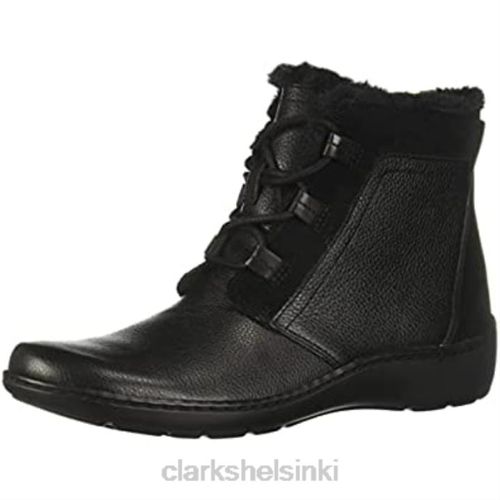 clarks musta nahkainen naisten cora chai nilkkurit Clarks naiset 2DHN2505 musta nahka