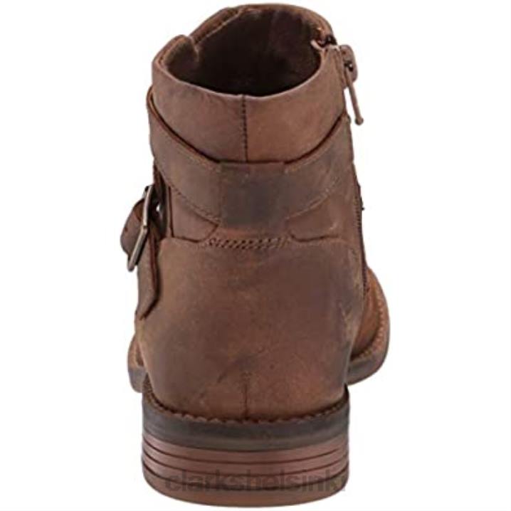 clarks naisten camzdime-nilkkurit tummanruskeaa nahkaa Clarks naiset 2DHN2866 tummanruskea nahka