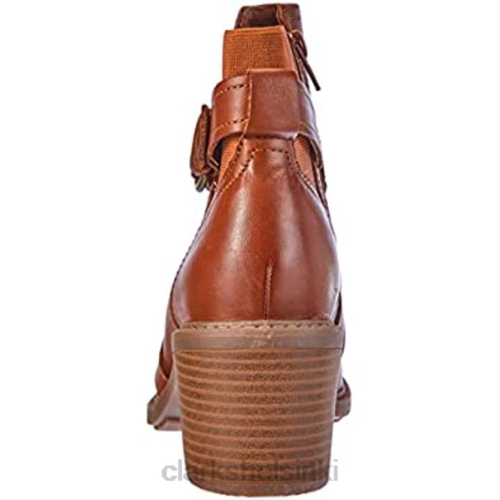 clarks naisten kohtaushihna nilkkurit karamellinahkaa Clarks naiset 2DHN2634 karamelli nahkaa