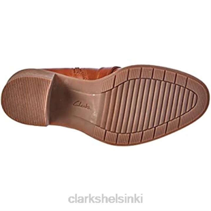 clarks naisten kohtaushihna nilkkurit karamellinahkaa Clarks naiset 2DHN2634 karamelli nahkaa