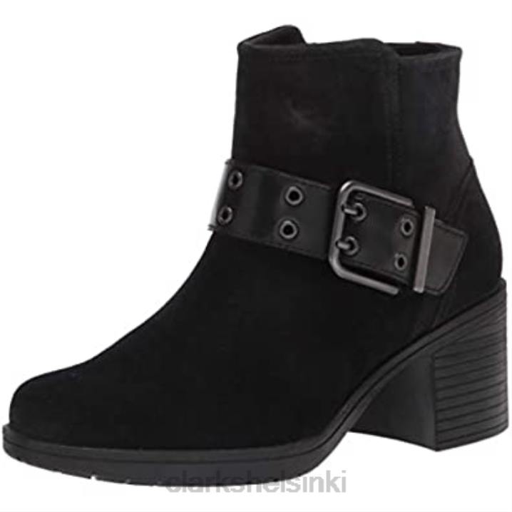 musta mokkanahka combi clarks naisten Hollis star -nilkkurit Clarks naiset 2DHN1032 musta mokkanahka yhdistelmä