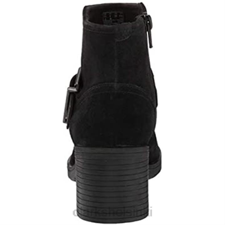 musta mokkanahka combi clarks naisten Hollis star -nilkkurit Clarks naiset 2DHN1032 musta mokkanahka yhdistelmä