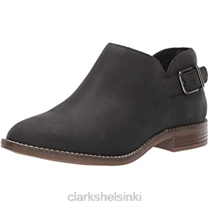 musta nahkainen clarks naisten camzmaple nilkkurit Clarks naiset 2DHN459 musta nahka