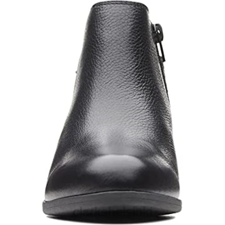 naisten addiy kara nahka mantelivarvas nilkkurit muoti saappaat clarks musta Clarks naiset 2DHN581