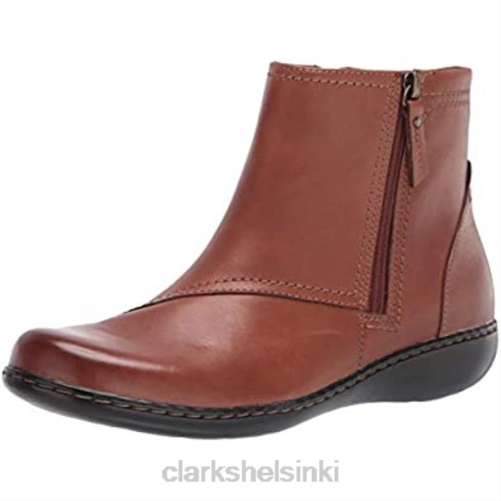 naisten ashland vista nilkkasaappaat tan nahkaiset clarks Clarks naiset 2DHN1958 ruskea nahka