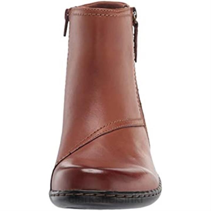 naisten ashland vista nilkkasaappaat tan nahkaiset clarks Clarks naiset 2DHN1958 ruskea nahka