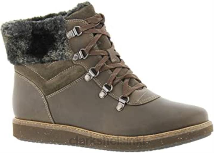 naisten glick clarmont nilkkasaappaat khaki combi clarks Clarks naiset 2DHN374 khaki yhdistelmä