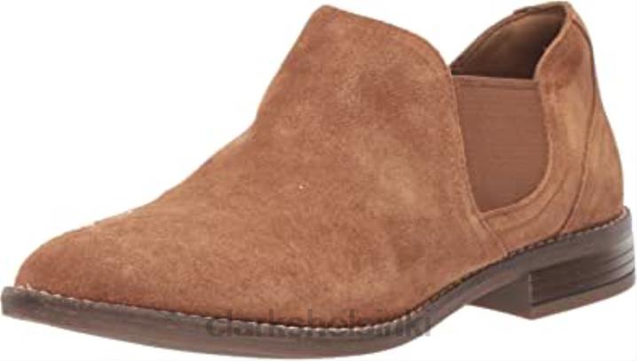 ruskean mokkanahka clarks naisten camzmaple-nilkkurit Clarks naiset 2DHN2320