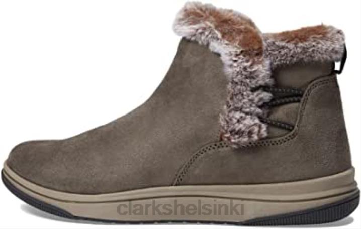 tumma oliivinvihreä tekstiili clarks naisten breeze turkis nilkkurit Clarks naiset 2DHN2307 tumma oliivinvihreä tekstiili