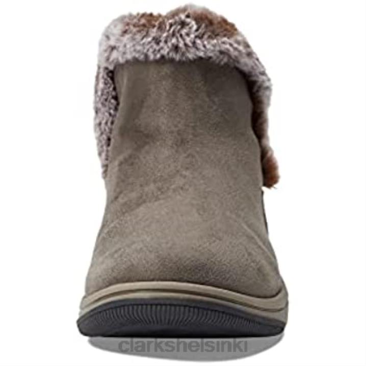 tumma oliivinvihreä tekstiili clarks naisten breeze turkis nilkkurit Clarks naiset 2DHN2307 tumma oliivinvihreä tekstiili